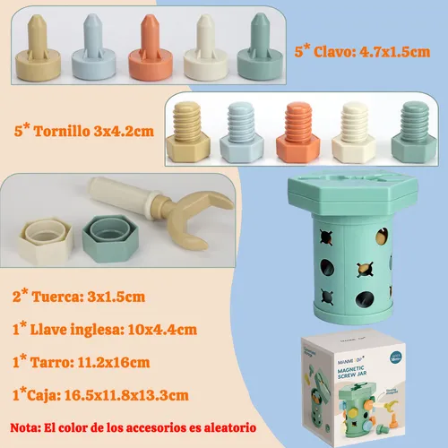 Juguetes Tornillo Para Niños Magnético Regalo De Cumpleaños