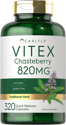 Vitex Fruit Chasteberry 820 Mg 320 Cápsulas Armonia Hormonal