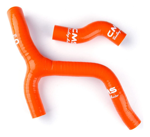 Kit Manguera Radiador Silicona 3 Capa Naranja Para Ktm 350