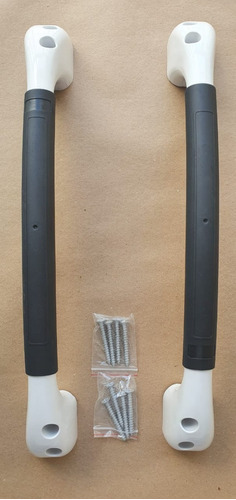 2 Unidades Puxador Alça Suave Em Pp 47,2x5,1x8,9cm Branco