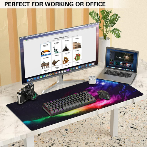 Alfombrilla De Ratón Para Juegos, Canjoy Extended Mouse P...