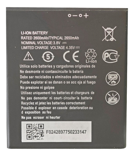 Batería Para Zte A3 2020 Zte Blade L210 Zte A5 2019 Zte A530