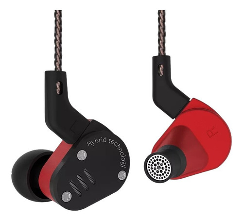 Audifonos Kz Zsa Metálicos Doble Driver + Estuche + Espumas