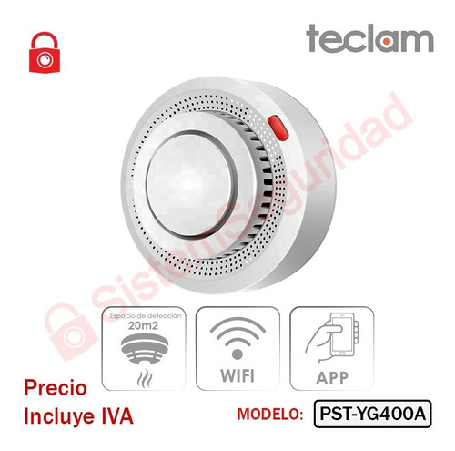 Imagen 5 de 10 de Equipos Inteligentes Tuya Smart Alarma Wifi Foco Magnetico