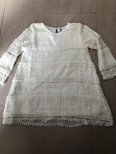 Vestido Mimo&co Niña Encaje Puntilla
