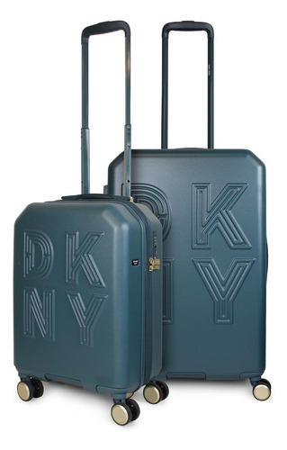 Pack 2 Maletas Donna Karan Lucerna S 10kg + M 18kg Azul Dkny