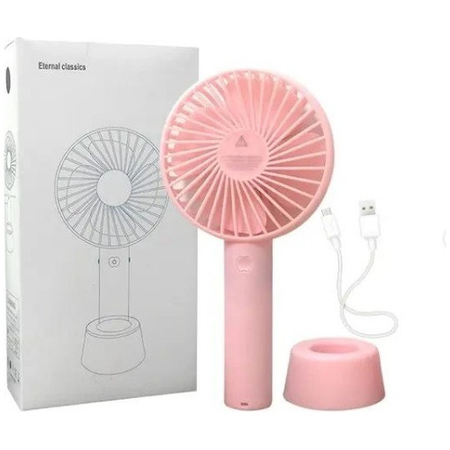 Mini Ventilador Usb Recargable Portatil Mano Mesa Aire