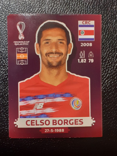 Figurita Mundial Qatar 2022 Celso Borges Crc 12 Oryx