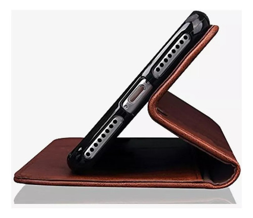 Funda Cartera Tarjetero Piel Para Moto G9 Play + Cristal 21d