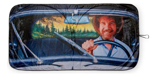 Parasol Para Parabrisas Delantero De Coche (bob Ross)