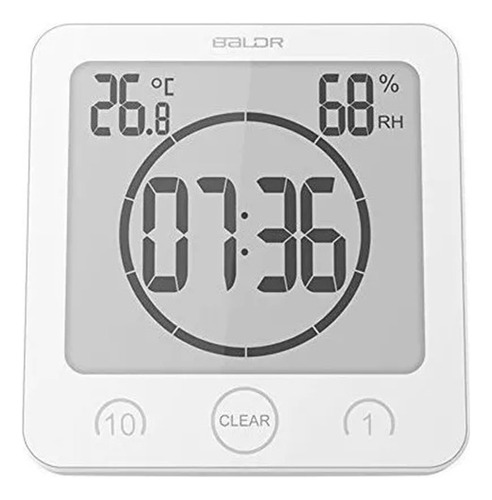 Baldr Reloj De Ducha Temporizador Impermeable Lcd Reloj