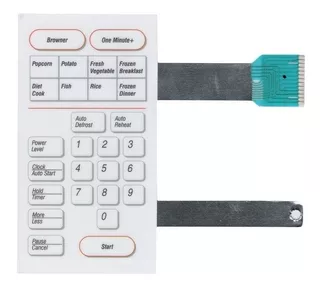 Membrana Teclado Microondas Samsung Mw 6920 / Mg6920 C/doura