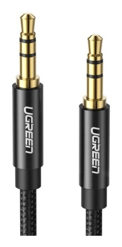 Imagen 1 de 10 de Cable Audio Auxiliar 3.5mm Ugreen Nylon Negro 200cm