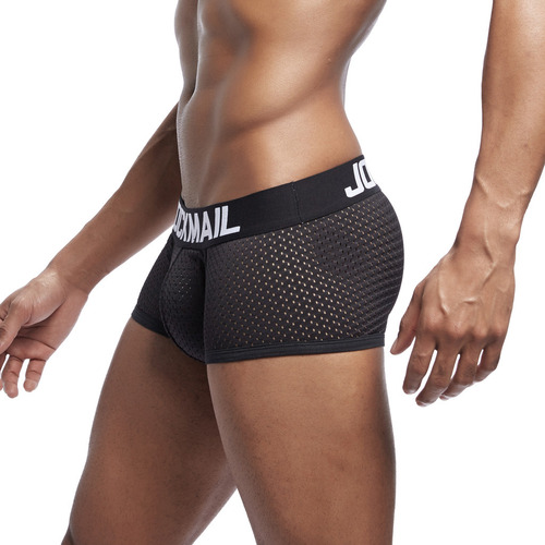 Calzoncillos De Malla Transpirables Para Hombre, A La Moda,