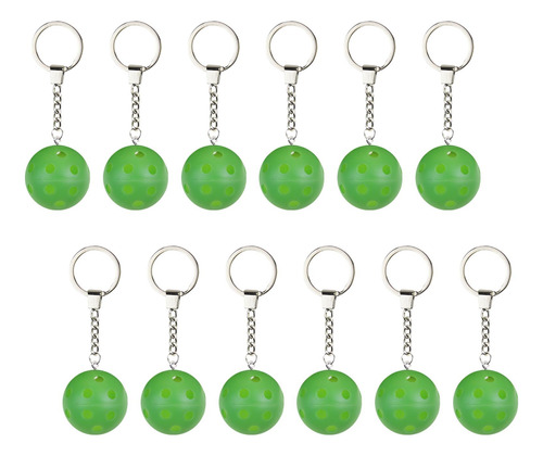 2 X 12 Piezas Pickleball Llavero Bolsa Colgante Para