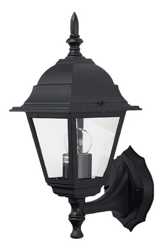 Lampara Aplique Pared Exterior Farol June Aluminio Ip54 E27