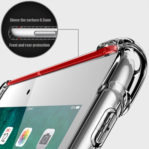 Funda Tablet Para Samsung A7 T505 Transparente Antigolpe
