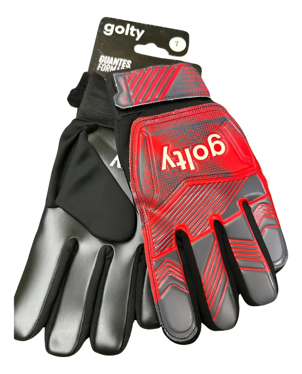 Guantes Arquero Golty Prodigy Deportivos Tallas 5-7 Rojo/negro 7