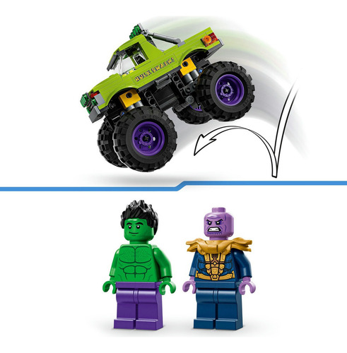 Figura Para Armar 76312 Camión De Hulk VS Thanos Marvel Con 2 Minifiguras Lego