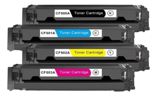 Kit Compatível P/ Hp M254 M254dw Laser M281 Toner 202a