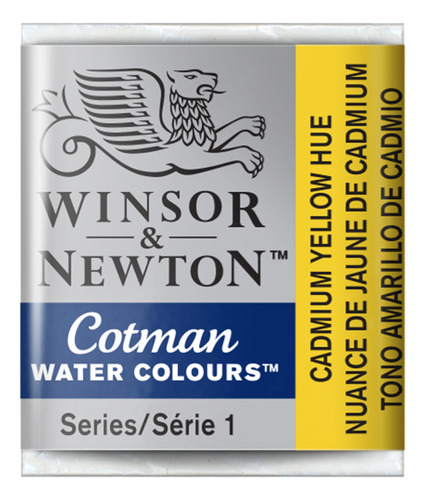 Aquarela Cotman Winsor & Newton Half Pan - amarela