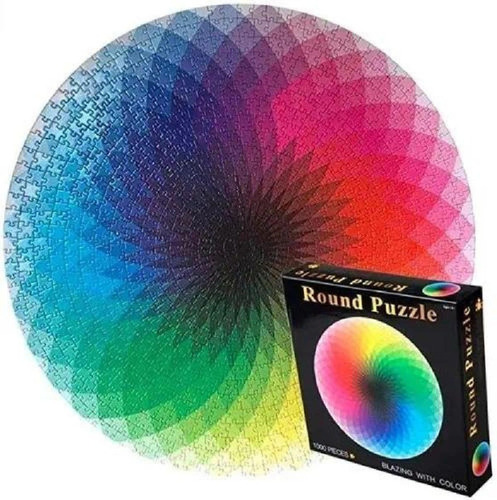 Puzzle Redondo Con Colores Degradados, 1000 Piezas