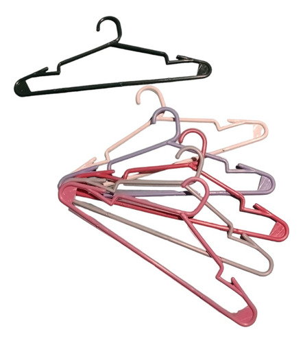 Perchas Plasticas Colores Reforzadas Pack 50 Uni Plastic-art
