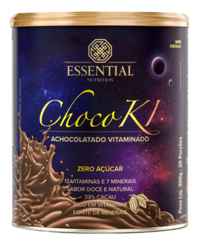 Chocoki 300g - Essential Nutrition Sabor Cacao