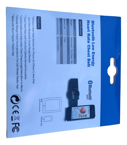 Banda Cardíaca Para Celular. Bluetooth Negro M/xxl