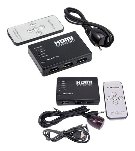 Imagen 3 de 5 de Hdmi Switch Puertos 5 In 1 Chip 371 Full Hd /pcprime