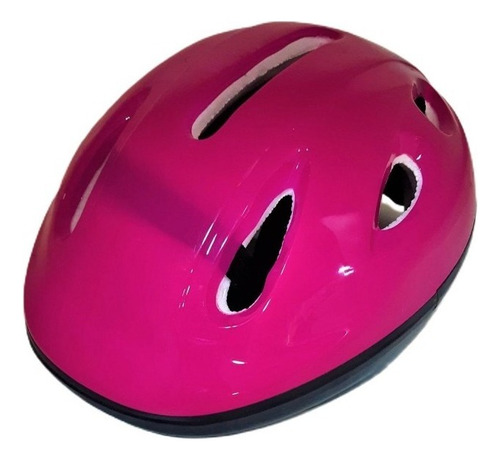 Casco Rosa Protector Skate Roller Patin Bicicleta Color Fucsia Talle Único