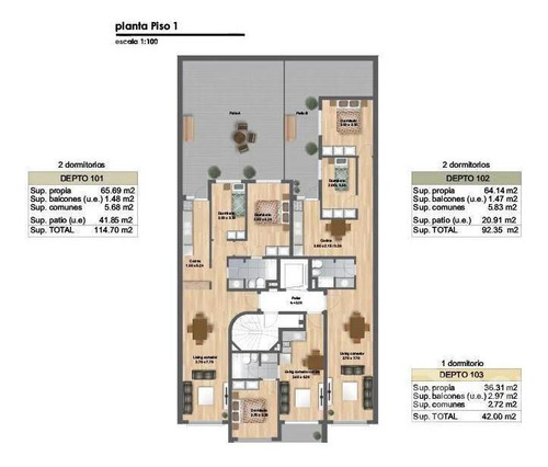 Imagen 9 de 10 de Tango (103) - Venta Apartamento 1 Dormitorio A Estrenar En Barrio Sur - Inversión Vis - Entrega Inmediata!