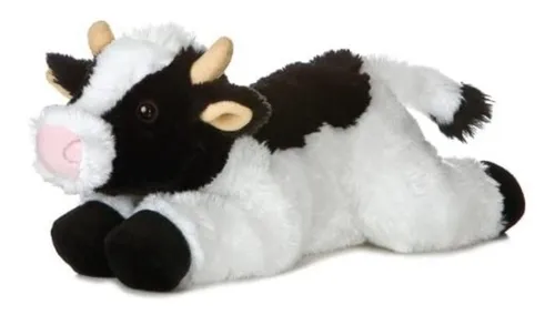 Peluche Vaca Vaquita Lechera 30 Cm Suave Aurora 31430