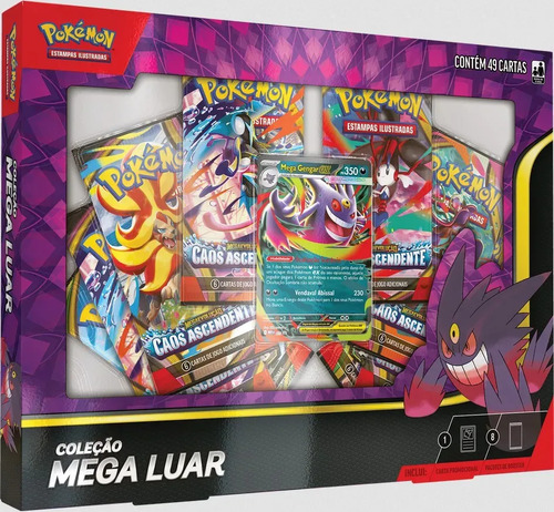 Box Pokémon Coleção Mega Luar Mega Gengar Ex - Copag