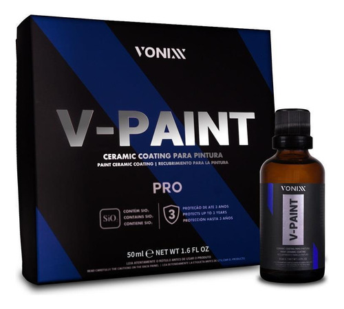 Vitrificador Ceramic Coating V-paint Pro 50ml Vonixx