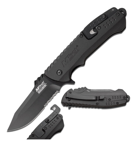 Navaja Táctica Mtech Usa Ballistic 889 Negra Con Corta Cabos