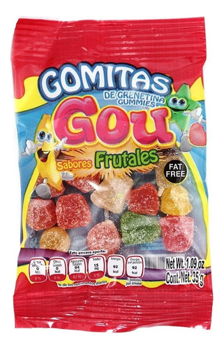 Gomitas Frutales De Gota Gou  35 Grs