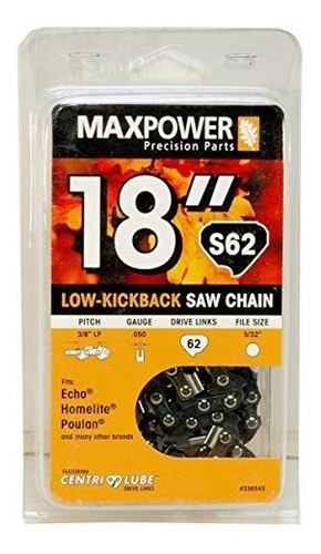 Maxpower 18 Cadena De Motosierra Para Echo Homelite Poulan Y