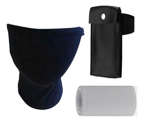 Kakashi Blue Veil And Kunai Bag Accesorios Cosplay Negro Tal