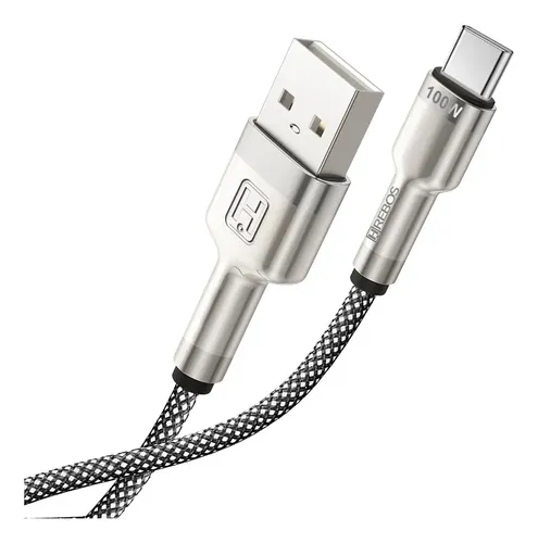Cabo Turbo Premium Metal Waves Tipo C Hrebos Cb-251c 1m 60w