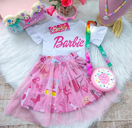 Tam 4 Vestido Barbie Fantasia Barbie Festa Barbie