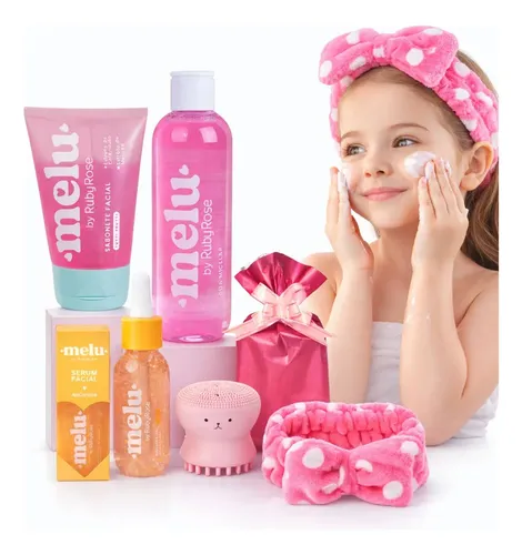 Kit Limpeza De Pele Infantil Ruby Rose Skincare Presente