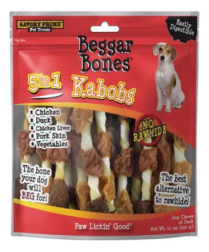 Savory Prime 364 Beggar Bones 5-in-1 Kabobs Grain Free T Vvf