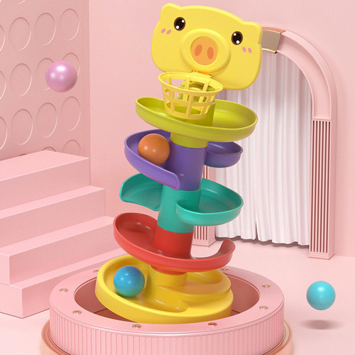 Bola Pista Rodante Torre 1 Año De Edad Niñas 5 Nivel