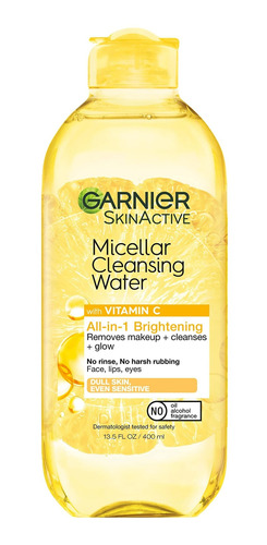 Garnier Skinactive Agua De Limpieza Micelar Con Vitamina C,.
