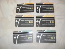 Comprar Lote De 6 Tarjetas Subtepass Coleccionismo Pases Lineas D-h 