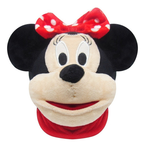 Imagem 4 de 10 de Pantufa 3d Pelúcia Minnie Mouse - Solado Borracha - Disney