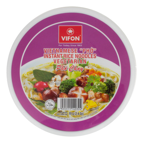 Fideos Instantáneos Estilo Vietnam Vegetariano, Vifon 70 G