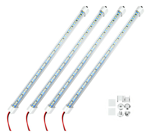 Barra De Luz Led Interior De 12 V, 48 Led, Tira De Luces Con