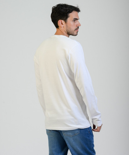 Remera Hombre Brooksfield Cuello Redondo Manga Larga 1518b